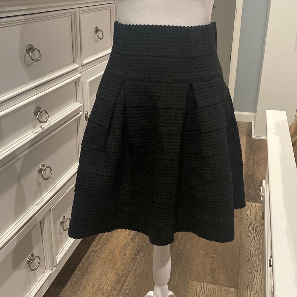 Black high waisted skirt